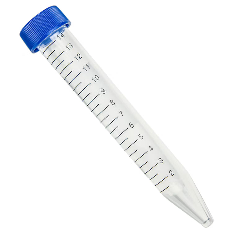 15 mL Conical Centrifuge Tubes; Sterile; Case of 500 Pieces