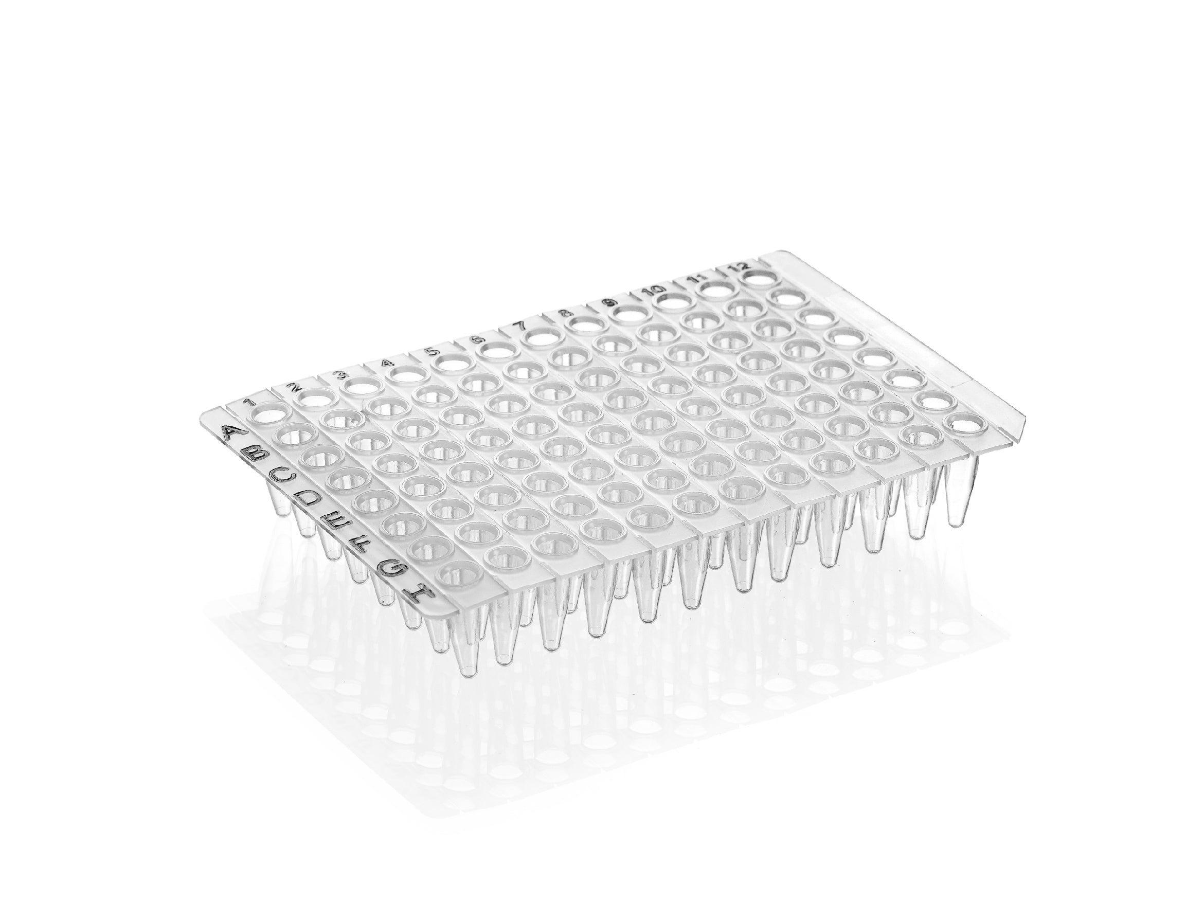 96-Well PCR Plates (Clear; Detachable 8-Well Strips)