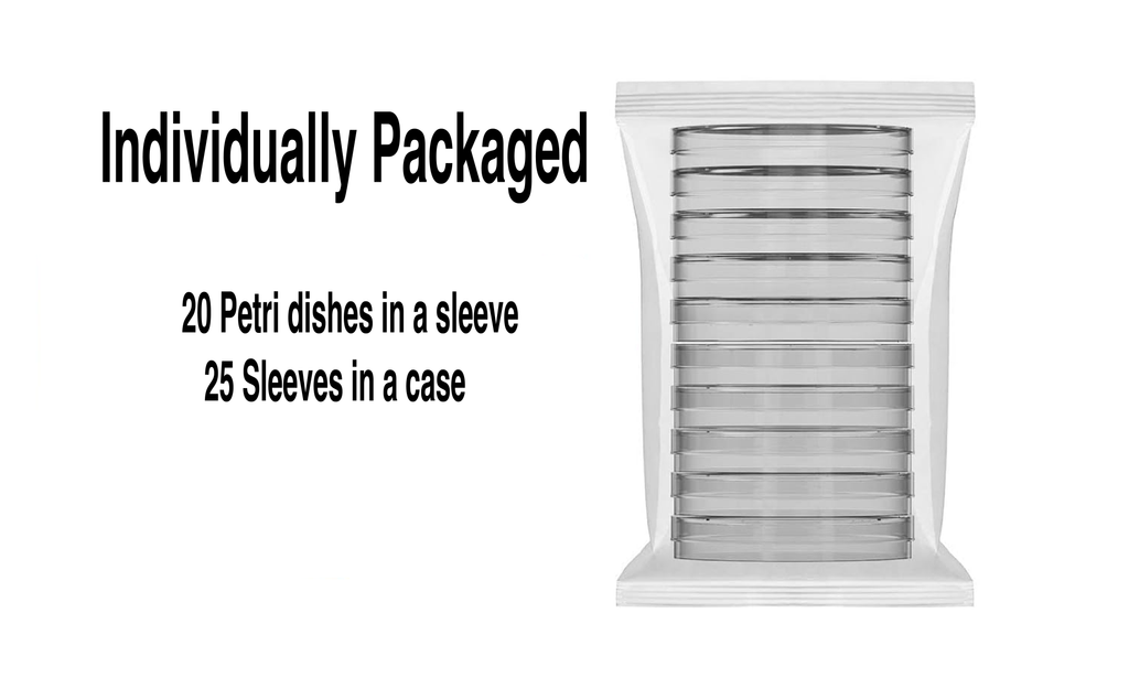 Sterile Petri Dishes (Case of 500 pcs; 90mm X 15mmm)