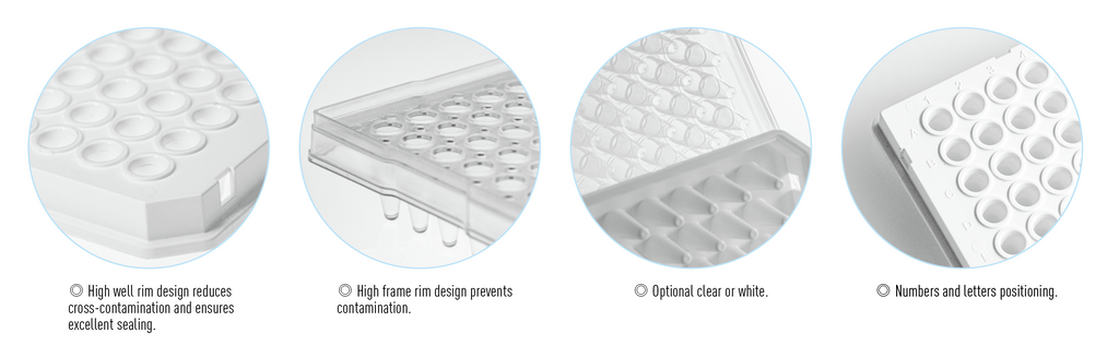 96-Well PCR Plates (Clear; Half-skirt)