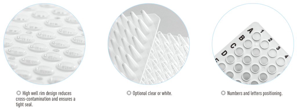 96-Well PCR Plates (White; No Skirt)